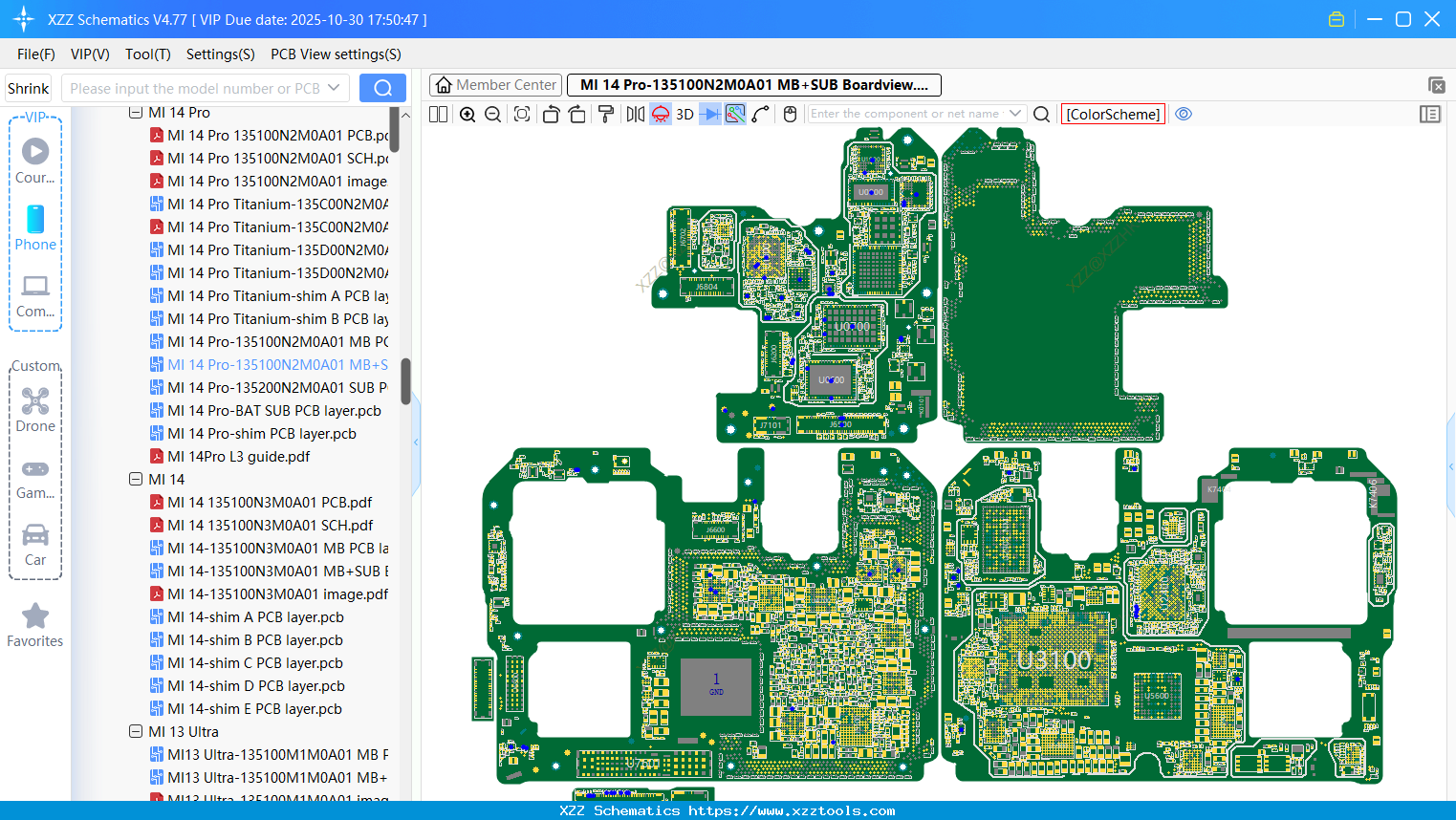 Xiaomi MI 14 Pro-135100N2M0A01 MB+SUB Boardview